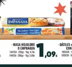 Family Cash Masa hojaldre o empanada oferta