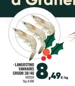 Family Cash Langostino vannamei crudo 30/40 oferta