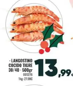 Family Cash Langostino cocido tigre oferta