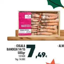 Family Cash Cigala bandeja oferta