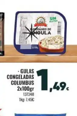 Family Cash Gulas congeladas columbus oferta