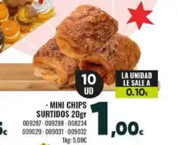 Family Cash Mini chips surtidos oferta