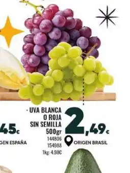 Family Cash Uva blanca o roja sin semilla oferta