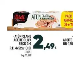 Family Cash DIDI Atún claro aceite oliva oferta