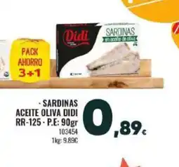 Family Cash DIDI Sardinas aceite oliva oferta