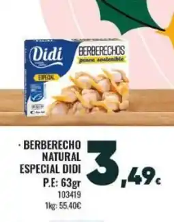 Family Cash DIDI Berberecho natural especial oferta