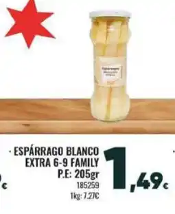 Family Cash Spárrago blanco extra 6-9 family oferta