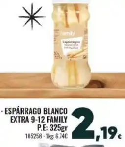 Family Cash Espárrago blanco extra 9-12 oferta