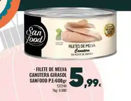 Family Cash SANFOOD Filete de melva canutera girasol oferta