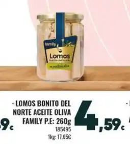 Family Cash Lomos bonito del norte aceite olia family oferta