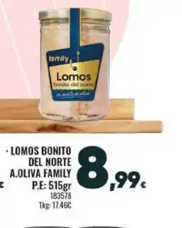 Family Cash Lomos bonito del nort a olia family oferta