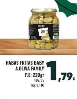Family Cash Habas fritas baby a.oliva family oferta