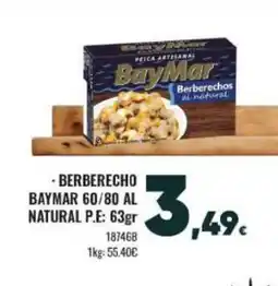 Family Cash Berberecho baymar natural oferta