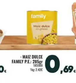 Family Cash Maiz dulce family oferta