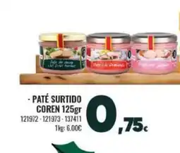 Family Cash COREN Paté surtido oferta