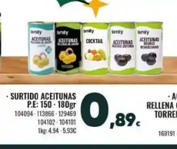 Family Cash Surtido aceitunas oferta