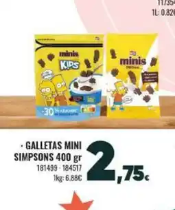 Family Cash Galletas mini simpsons oferta