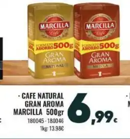 Family Cash MARCILLA Cafe natural gran aroma oferta