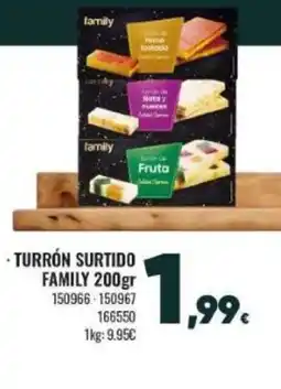 Family Cash Turrón surtido family oferta