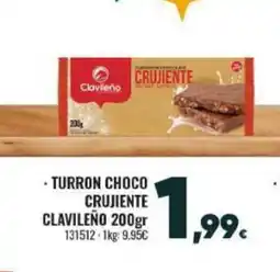 Family Cash CLAVILEÑO Turron choco crujiente oferta