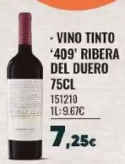 Family Cash Vino tinto 409 ribera del duero oferta