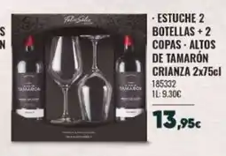 Family Cash Estuche 2 botellas copas altos de altos de tamarón crianza oferta