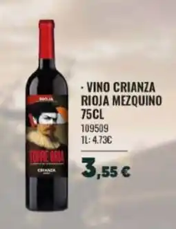 Family Cash Vino crianza rioja mezquino oferta