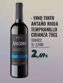 Family Cash Vino tinto antaño rioja tempranillo crianza oferta
