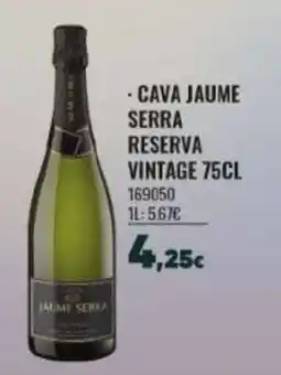 Family Cash Cava jaume serra reserva vintage oferta