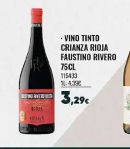 Family Cash Vino tinto crianza rioja faustino rivero oferta