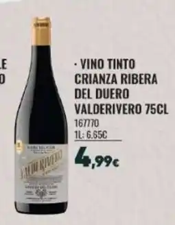 Family Cash VALDERIVERO Vino tinto crianza ribera del duero oferta
