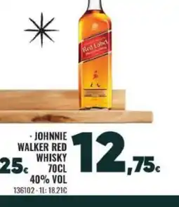Family Cash JOHNNIE WALKER RED Whisky oferta