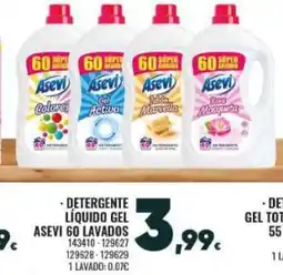 Family Cash ASEVI Detergente líquido gel oferta