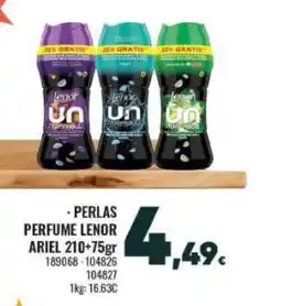 Family Cash Perlas perfume lenor ariel oferta