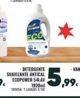 Family Cash Detergente suavizante antical ecopower 54lav oferta