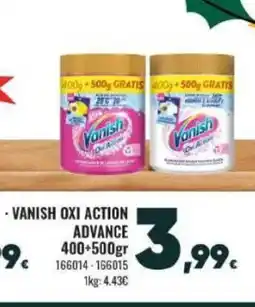 Family Cash VANISH Oxi action advance oferta