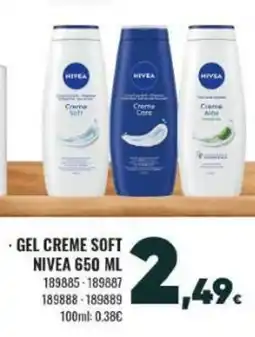 Family Cash NIVEA Gel creme soft oferta