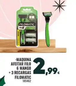 Family Cash FILOMATIC Maquina afeitar filo 6 mango + 3 recargas oferta