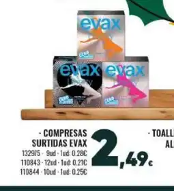 Family Cash EVAX Compresas surtidas oferta