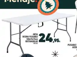 Family Cash Mesa resina plegable rectangular oferta