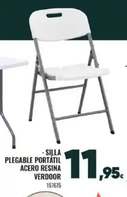 Family Cash Silla plegable portátil acero resina verdoor oferta