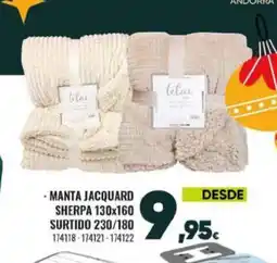 Family Cash Manta jacquard sherpa oferta