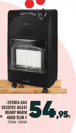 Family Cash Estufa gas cecotec 05341 ready warm 4000 slim f oferta