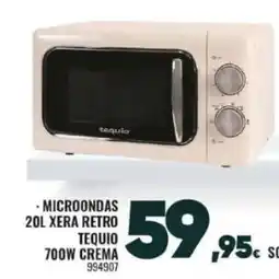 Family Cash Microondas 20l xera retro tequio 700w crema oferta