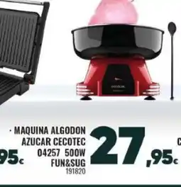Family Cash Maquina algodon azucar cecotec 500w fun&sug oferta