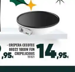 Family Cash Crepera cecotec 08022 1000w fun crepelicious oferta