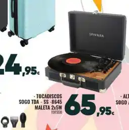 Family Cash Tocadiscos sogo tda - ss-8645 maleta 2x5w oferta