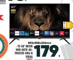 Family Cash Tv 40" nevir nvr-8079-40- fhd2sb-sma-n vidaa oferta