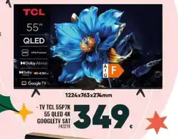 Family Cash TCL Tv 55p7k 55 qled 4k googletv sat oferta