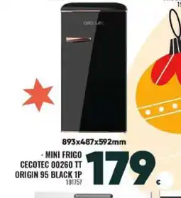 Family Cash Mini frigo cecotec 00260 tt origin 95 black 1p oferta